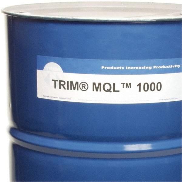 Master Fluid Solutions - Trim MQL 1000, 54 Gal Drum Cutting Fluid - Straight Oil, For Drilling, Milling, Reaming, Sawing, Tapping - USA Tool & Supply