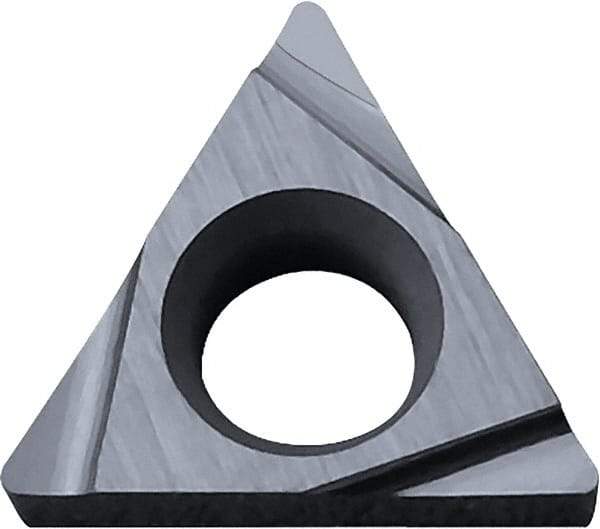 Kyocera - TCGT21.50.5 Grade TN60 Cermet Turning Insert - Uncoated, 60° Triangle, 1/4" Inscr Circle, 3/32" Thick, 0.008" Corner Radius - USA Tool & Supply