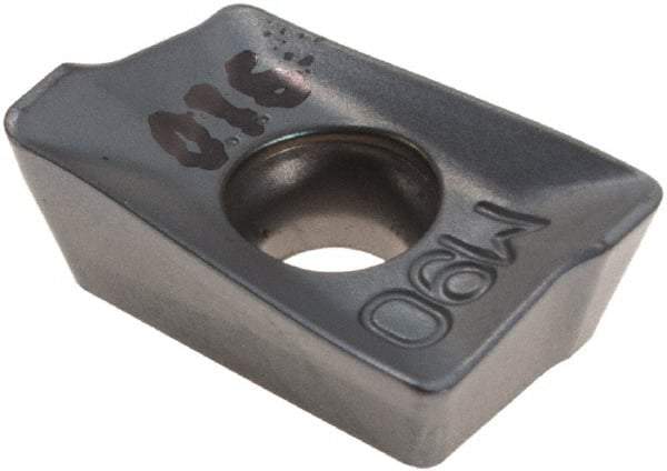 Iscar - HM90 APKT1003 8M Grade IC910 Carbide Milling Insert - AlTiN Finish, 0.139" Thick, 0.8mm Corner Radius - USA Tool & Supply