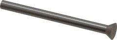 Dayton Lamina - 9/32" Head Diam, 5/32" Shank Diam, Quill Head, High Speed Steel Solid Mold Die Blank & Punch - 60° Head Angle, 7/64" Head Height, 2" OAL, Blank Punch, KWX Series - USA Tool & Supply