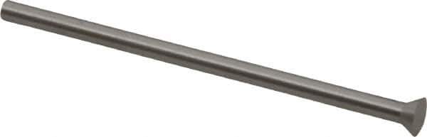 Dayton Lamina - 0.225" Head Diam, 1/8" Shank Diam, Quill Head, High Speed Steel Solid Mold Die Blank & Punch - 60° Head Angle, 0.0875" Head Height, 2-1/2" OAL, Blank Punch, KWX Series - USA Tool & Supply