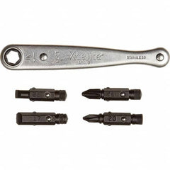 Xcelite - Screwdriver Bit Sets Type: Offset Ratcheting Screwdriver Kit Drive Size: 1/2 (Inch) - USA Tool & Supply