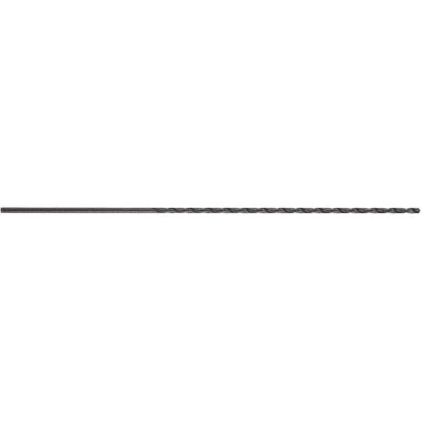 Extra Length Drill Bit: 0.4374″ Dia, 118 °, High Speed Steel Steam Tempered Finish, 7.88″ Flute Length, Spiral Flute, Straight-Cylindrical Shank, Series A125