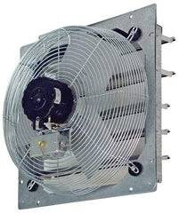 TPI - 18" Blade, Direct Drive, 1/8 hp, 2,300, 2,100 & 1,850 CFM, Totally Enclosed Exhaust Fan - 21-1/8" Opening Height x 21-1/8" Opening Width, 120 Volt, 3 Speed, Single Phase - USA Tool & Supply