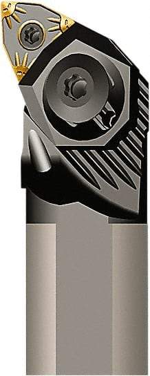 Seco - 40mm Min Bore Diam, 250mm OAL, 32mm Shank Diam, A-PWLN Indexable Boring Bar - 31mm Max Bore Depth, WN.. 0604.. Insert, Pin Lock Assembly Holding Method - USA Tool & Supply