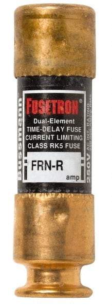Cooper Bussmann - 125 VDC, 250 VAC, 1.13 Amp, Time Delay General Purpose Fuse - Fuse Holder Mount, 50.8mm OAL, 20 at DC, 200 (RMS) kA Rating, 9/16" Diam - USA Tool & Supply