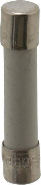 Cooper Bussmann - 125 VDC, 250 VAC, 10 Amp, Fast-Acting Miniature Ceramic Fuse - 1-1/4" OAL, 1/4" Diam - USA Tool & Supply
