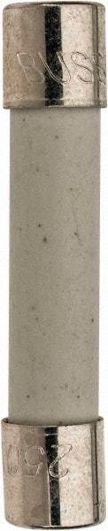 Cooper Bussmann - 125 VDC, 250 VAC, 7 Amp, Fast-Acting Miniature Ceramic Fuse - 1-1/4" OAL, 1/4" Diam - USA Tool & Supply