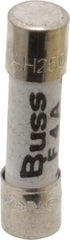 Cooper Bussmann - 250 VAC, 32 VDC, 4 Amp, Fast-Acting Miniature Ceramic Fuse - 20mm OAL, 5mm Diam - USA Tool & Supply