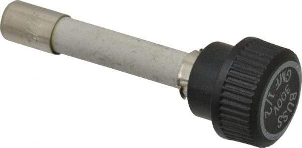 Cooper Bussmann - 300 VAC, 0.5 Amp, Time Delay Size Rejecting/NonRejecting Fuse - Fuse Holder Mount, 2-1/4" OAL, 10 at AC kA Rating, 15.9mm Diam - USA Tool & Supply