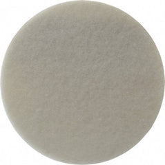 3M - 8" Ultra Fine Grade Aluminum Oxide Deburring Disc - Hook & Loop Connection, White, 3,000 Max RPM - USA Tool & Supply