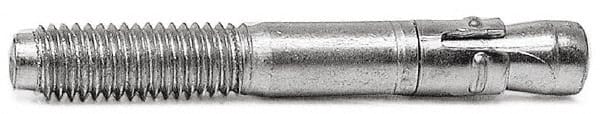 Wej-It - 1/4 Inch Diameter, 2-1/4 Inch Overall Length, Grade 1018, Wedge Expansion Concrete Anchor - USA Tool & Supply