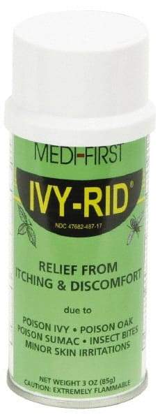 Medique - 3 oz Anti-Itch Relief Spray - Comes in Aerosol Can, Poison Ivy - USA Tool & Supply