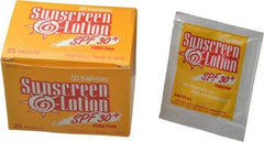 Medique - (25) 1/8 oz Sunscreen Lotion - Comes in Packet - USA Tool & Supply