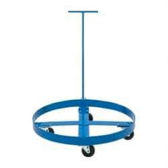 PRO-SOURCE - 1,000 Lb Load Capacity, 55 Gal Drum Dolly - 4" High, 4 Wheels - USA Tool & Supply