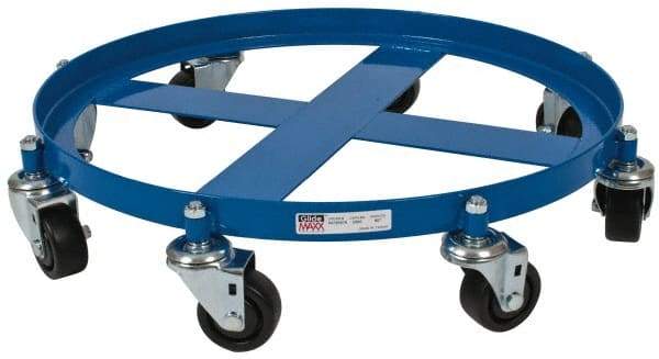 PRO-SOURCE - 2,000 Lb Load Capacity, 55 Gal Drum Dolly - 4" High, 8 Wheels - USA Tool & Supply