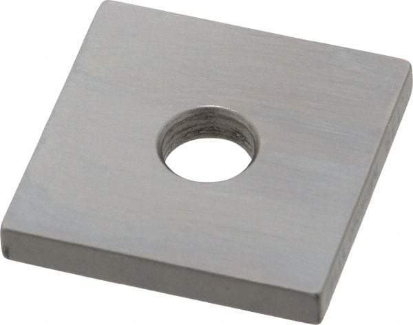 Mitutoyo - 0.138" Square Steel Gage Block - Accuracy Grade 0, Includes Certificate of Inspection - USA Tool & Supply