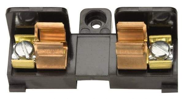 Cooper Bussmann - 1 Pole, 600 VAC/VDC, 30 Amp, Screw Mount Fuse Block - 13/32 Inch Diameter x 1-1/2 Inch Fuse Length, 65.1mm Long x 34.1mm Wide x 28.6mm High Block - USA Tool & Supply