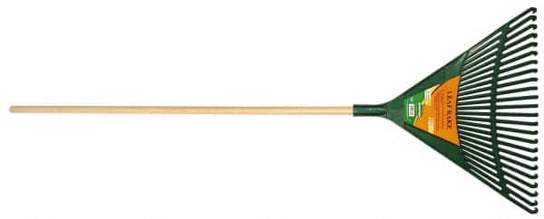 Landscape Rake with 48″ Straight Wood Handle 24″ Blade Width, 24 Tines, 12-1/2″ Tine Length