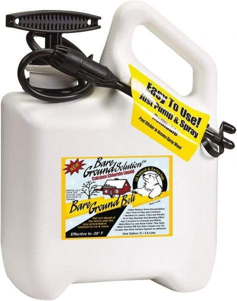 Bare Ground Solutions - 1 Gal Chemical Safe Garden Hand Sprayer - Plastic Tank, Wide Mouth, Flexible Hose, For Multipurpose Applications - USA Tool & Supply