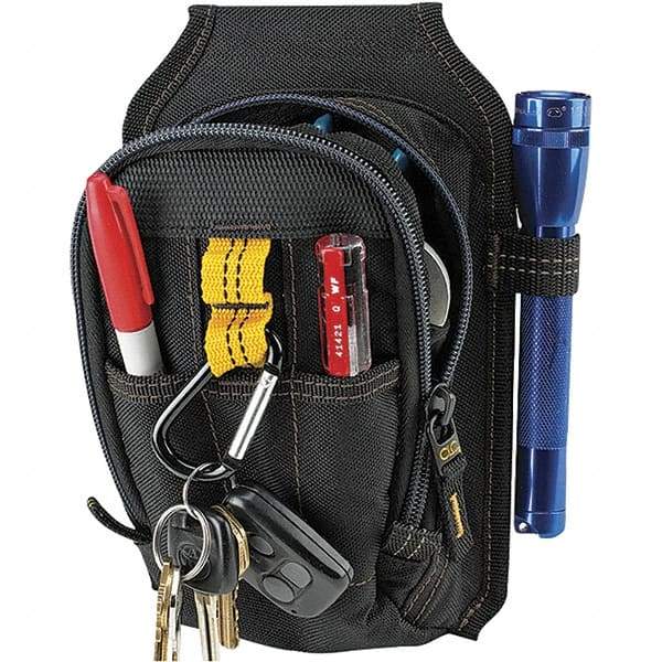 CLC - 9 Pocket Black Ballistic Polyester Mulit-Purpose Tool Carry All - 6" Wide x 4" Deep x 7" High - USA Tool & Supply