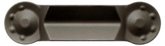 Seco - 150.102.5 14 TGP45 Grade, 0.098" Cutting Width, Carbide Cutoff Insert - 6° Right Hand Lead Angle, 0.007" Cnr Rad, TiCN/Al2O3 Coated, Single End - USA Tool & Supply