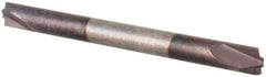 Value Collection - 0.01" Radius, 1/8" Mill Diam, 2 Flute Solid Carbide Corner Rounding End Mill - Double End, AlTiN Finish, 1-1/2" OAL, 1/8" Shank Diam - USA Tool & Supply