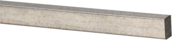 Precision Brand - 12" Long x 3/32" High x 3/32" Wide, Zinc-Plated Key Stock - Low Carbon Steel - USA Tool & Supply