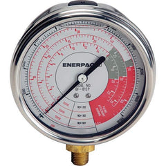 Enerpac - Hydraulic Pressure Gages & Adapters Type: Glycerine Filled Pressure Rating: 10000 - USA Tool & Supply