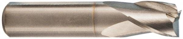 M.A. Ford - 1/2", 3 Flute, Single End, Solid Carbide, 0.03" Corner Radius End Mill - 2-1/2" OAL, 30° Helix, Right Hand Flute, 5/8" LOC, Right Hand Cut - USA Tool & Supply