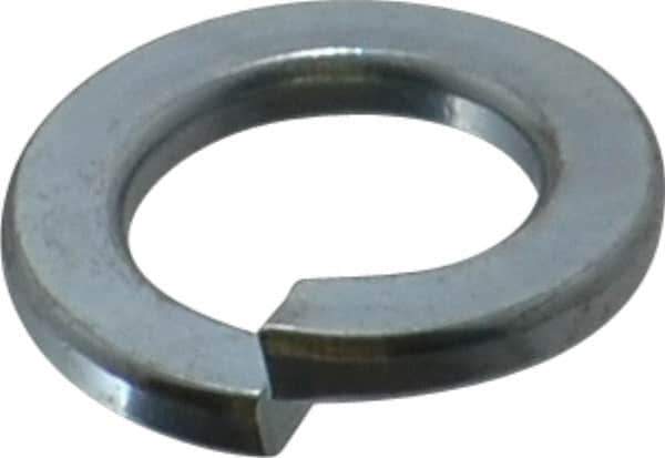 Value Collection - M12, 12.2mm ID, 21.1mm OD, 2.5mm Thick Split Lock Washer - Grade 8 Spring Steel, Zinc-Plated Finish, 12.2mm Min ID, 12.7mm Max ID - USA Tool & Supply