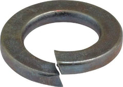 Value Collection - M14, 14.2mm ID, 24.1mm OD, 3mm Thick Split Lock Washer - Grade 8 Spring Steel, Zinc-Plated Finish, 14.2mm Min ID, 14.7mm Max ID - USA Tool & Supply
