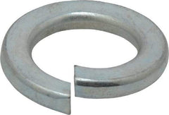 Value Collection - M16, 16.2mm ID, 27.4mm OD, 3.5mm Thick Split Lock Washer - Grade 8 Spring Steel, Zinc-Plated Finish, 16.2mm Min ID, 17mm Max ID - USA Tool & Supply
