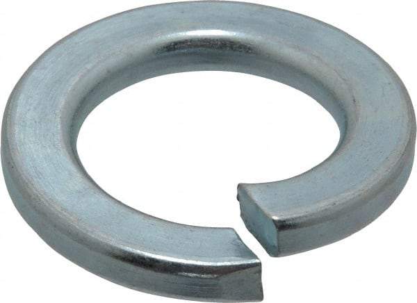 Value Collection - M20, 20.2mm ID, 33.6mm OD, 4mm Thick Split Lock Washer - Grade 8 Spring Steel, Zinc-Plated Finish, 20.2mm Min ID, 21.2mm Max ID - USA Tool & Supply