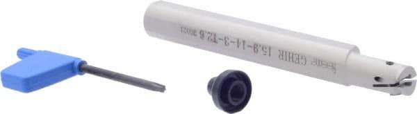 Iscar - GEHI, Internal, Right Hand, 0.102" Max Depth of Cut, 0.095 to 1/8" Groove Width, Indexable Grooving Tool Holder - GEMI.., GEPI.. Insert Compatibility, 5/8" Shank Width, 5" OAL, Through Coolant - USA Tool & Supply