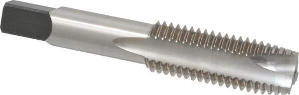 Kennametal - 3/4-10 UNC, 3 Flute, Bright Finish, High Speed Steel Spiral Point Tap - Plug Chamfer, Right Hand Thread, 4-1/4" OAL, 2" Thread Length, 0.59" Shank Diam, Series 5301 - Exact Industrial Supply