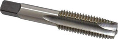Kennametal - 3/4-10 UNC, 3 Flute, Bright Finish, High Speed Steel Spiral Point Tap - Plug Chamfer, Right Hand Thread, 4-1/4" OAL, 2" Thread Length, 0.59" Shank Diam, 2B/3B Class of Fit, Series 5301 - Exact Industrial Supply