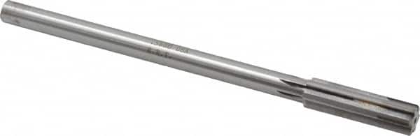 Made in USA - 0.566" Carbide-Tipped 6 Flute Chucking Reamer - USA Tool & Supply