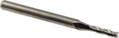 M.A. Ford - 2mm, 9mm LOC, 3mm Shank Diam, 38mm OAL, 3 Flute, Solid Carbide Square End Mill - Single End, Uncoated, 30° Helix, Centercutting, Right Hand Cut, Right Hand Flute, Series 116 - USA Tool & Supply
