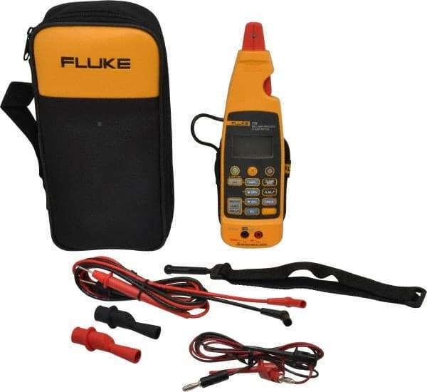 Fluke - 772, CAT II, Digital mA Process Clamp Meter with 0.1772" Detachable Jaws - 30 VDC, Measures Voltage, Current - USA Tool & Supply