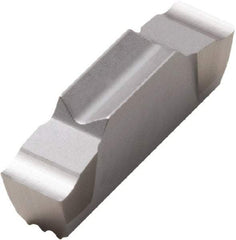 Seco - LCGF, 0.1181" Cutting Width, GS, 883 Grade, Double End Multi-Directional Turning Insert - Uncoated, 0.2mm Cnr Rad - USA Tool & Supply