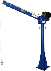 Vestil - 2,000 Lb Load Capacity, Steel Winch Operated Crane - 7' 17/64" Span - USA Tool & Supply
