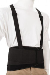 Ergodyne - Size 3XL, Hook & Loop, Spandex Belt with Adjustable Shoulder Straps - 46 to 52" Waist, 8" Wide, Detachable Strap, Black - USA Tool & Supply