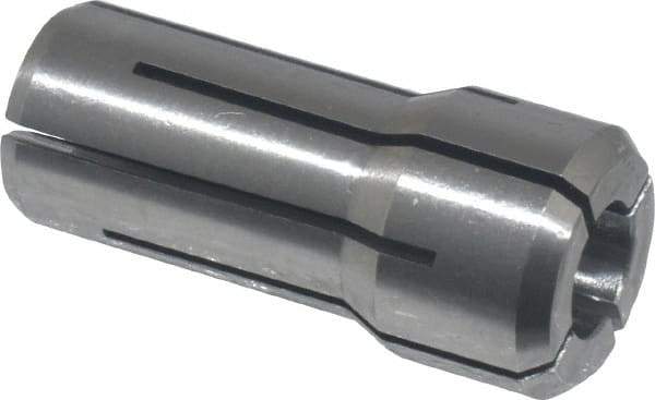 Kennametal - 17/64 Inch, 15/64 to 17/64 Inch Collet Capacity, Series DA200 Double Angle Collet - 1-3/16 Inch Overall Length, 0.539 Inch Overall Diameter, 0.001 Inch TIR - Exact Industrial Supply