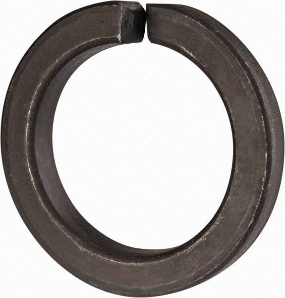 Value Collection - 2", 2.008" ID, 0.422" Thick Split Lock Washer - Grade 8 Spring Steel, Uncoated, 2.008" Min ID, 2.039" Max ID, 2.936" Max OD - USA Tool & Supply