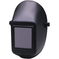 Jackson Safety - 5-1/4" Window Width x 4" Window Height, 10 Shade Fixed Shade Lens, Fixed Front Welding Helmet - Black Plastic Green Lens - USA Tool & Supply