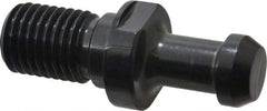 Parlec - C Style, BT50 Taper, M24x3 Thread, 60° Angle Radius, Standard Retention Knob - 3.34" OAL, 0.904" Knob Diam, 0.39" Flange Thickness, 1.77" from Knob to Flange, 0.983" Pilot Diam - Exact Industrial Supply