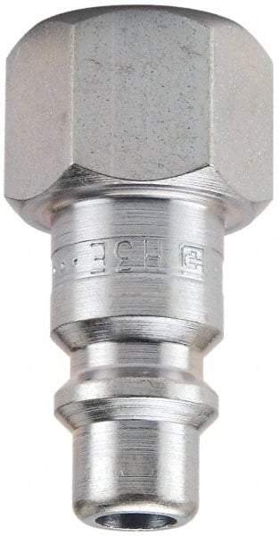 Parker - 1 - 11-1/2 Female NPTF Industrial Pneumatic Hose Connector - Steel, 3/4" Body Diam - USA Tool & Supply