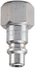 Parker - 1 - 11-1/2 Female NPTF Industrial Pneumatic Hose Connector - Steel, 3/4" Body Diam - USA Tool & Supply