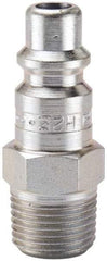 Parker - 1 - 11-1/2 Male NPT Industrial Pneumatic Hose Connector - Steel, 3/4" Body Diam - USA Tool & Supply